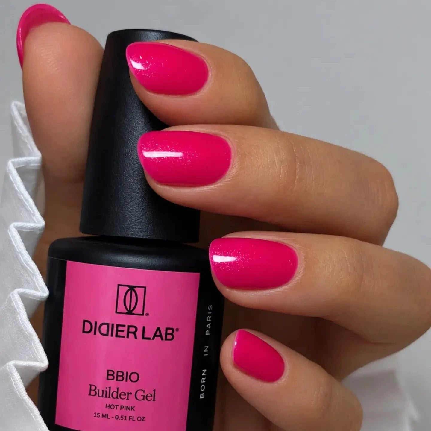BBIO Żel budujący w butelce "Didier Lab", Hot Pink, 15ml