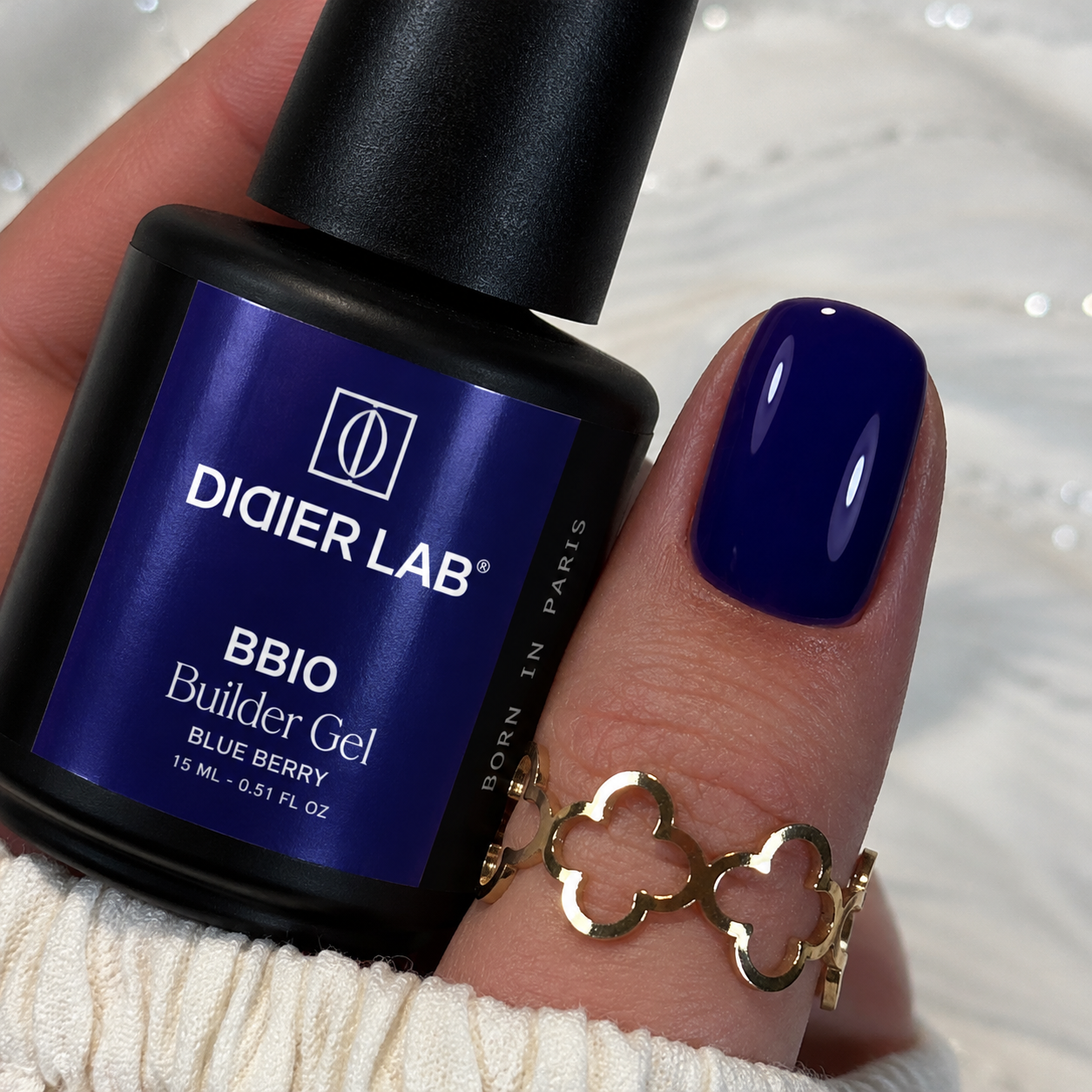 BBIO Żel budujący w butelce "Didier Lab", Blue Berry, 15ml