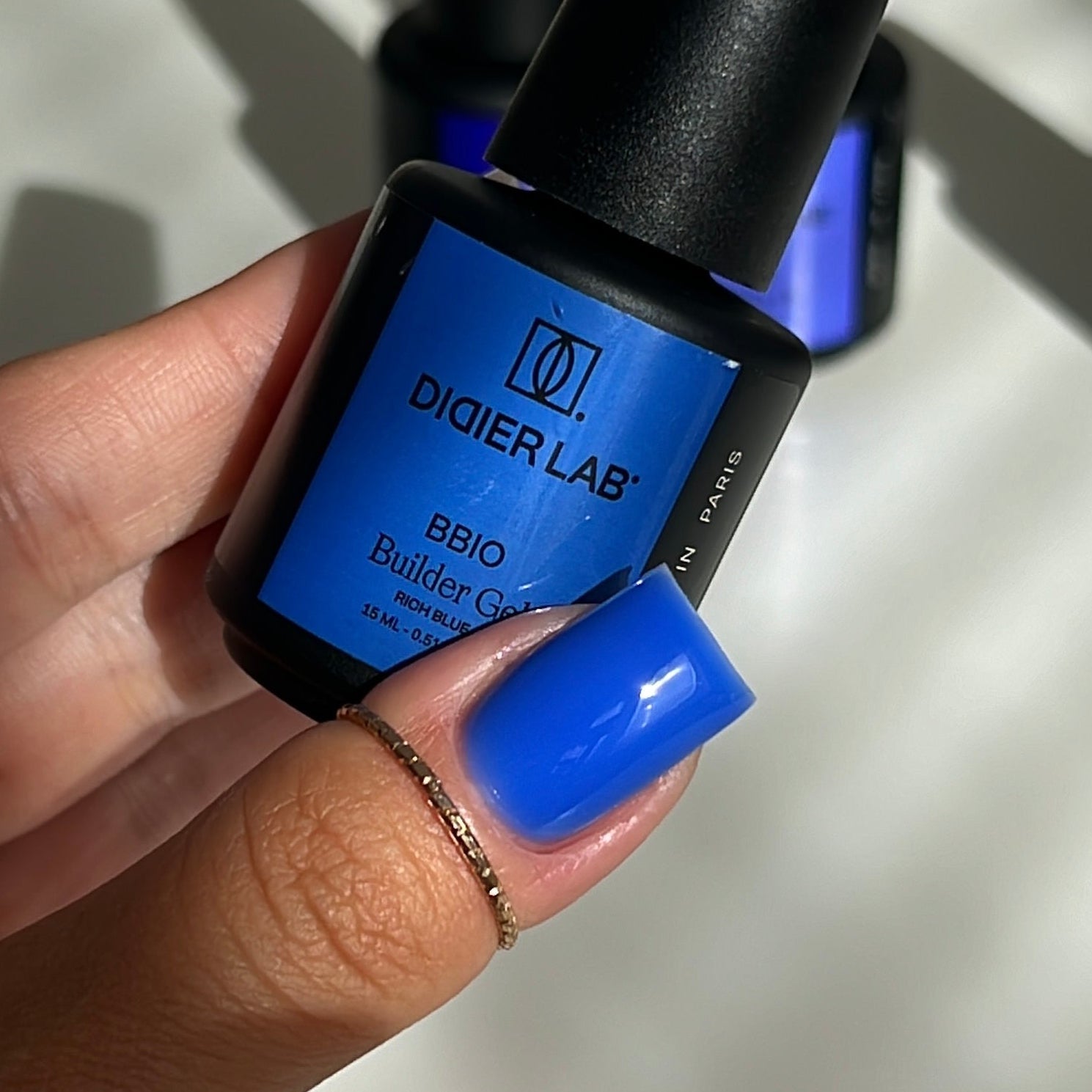 BBIO Żel budujący w butelce "Didier Lab", Rich Blue, 15ml