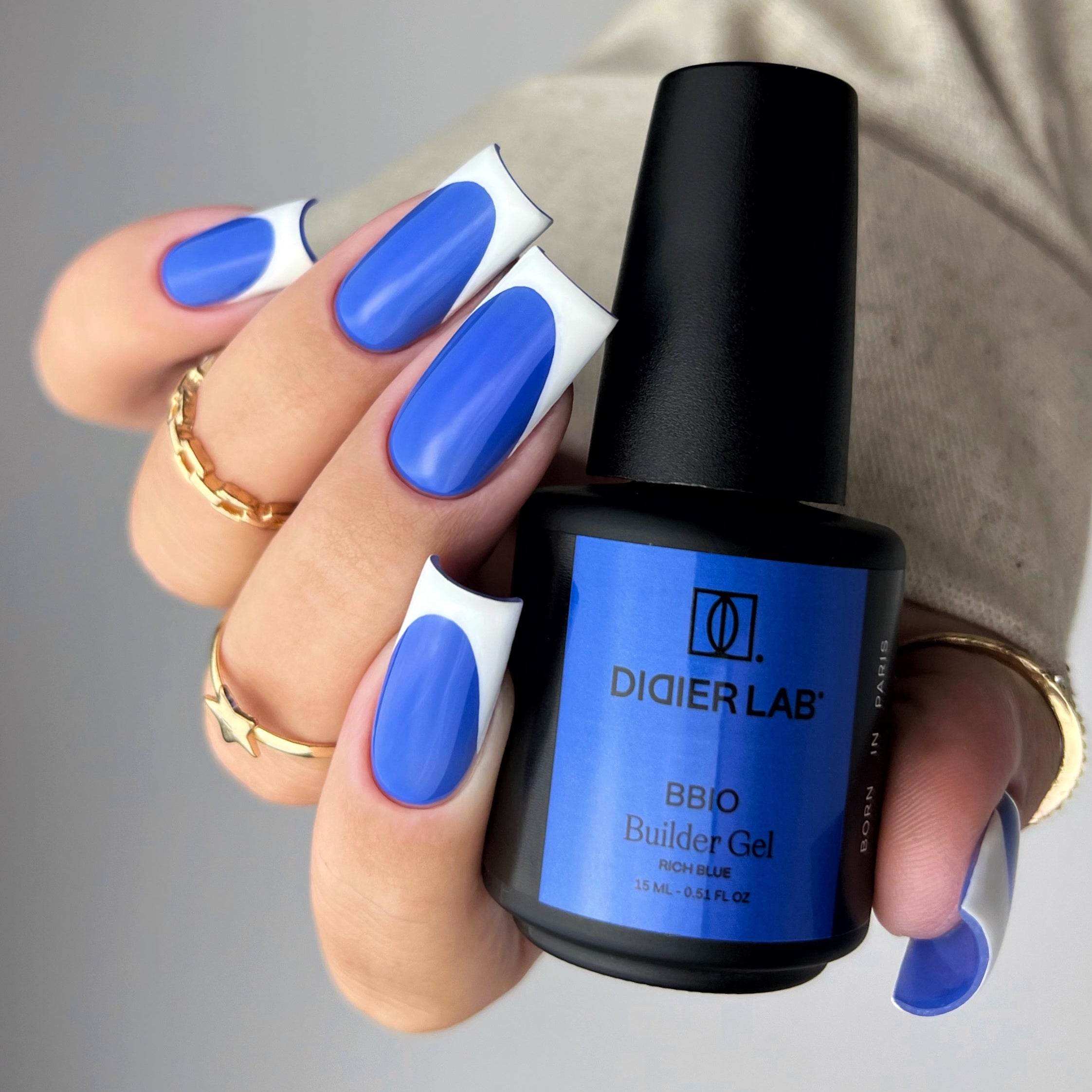 BBIO Żel budujący w butelce "Didier Lab", Rich Blue, 15ml