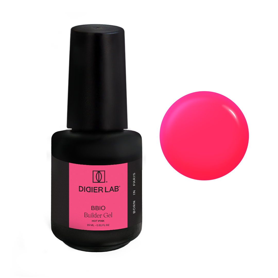 BBIO Żel budujący w butelce "Didier Lab", Hot Pink, 15ml